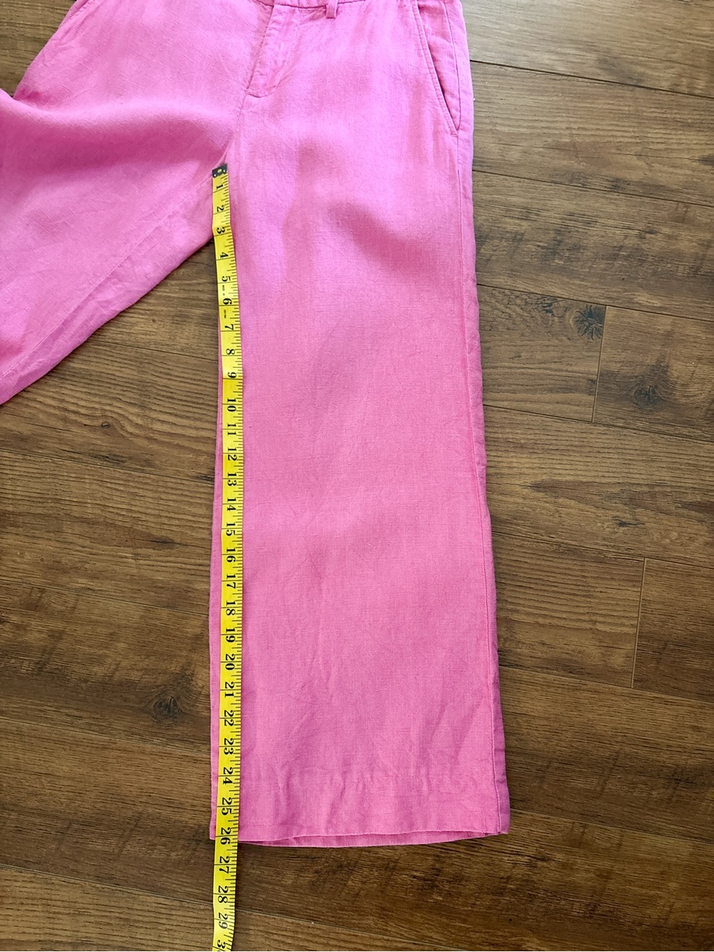 Ralph Lauren Pink 100% Linen Wide Leg Pants Size 2 - Picture 10 of 10